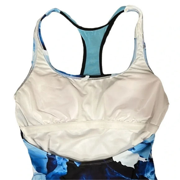 Xersion Blue One Piece Swimsuit Size Small Swim Beach Resort Vacation Summer - Picture 3 of 5